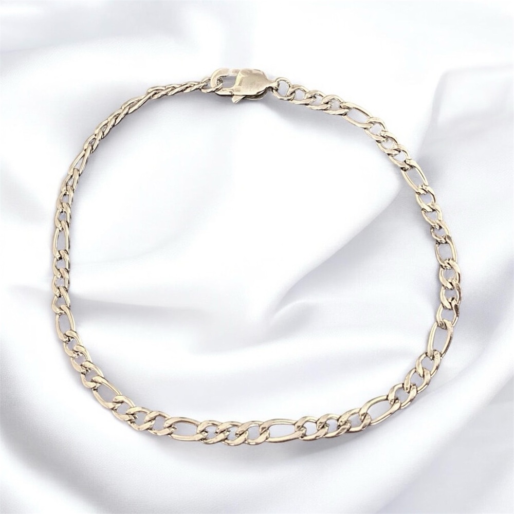 Figaro Stainless Steel 8 inche long and 4mm width bracelet - FINAL PRICE! - Picture 3 of 6
